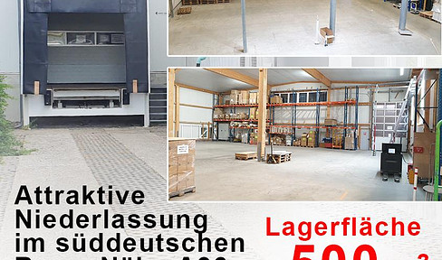 Lagerfläche ab 500m² mit Überladerampe zu vermieten