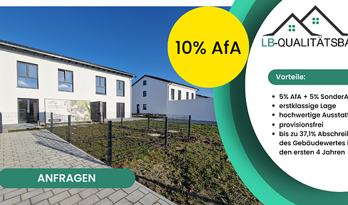 Investment property with up to 37.1 % depreciation in 4 years - semi-detached houses in Deggendorf!