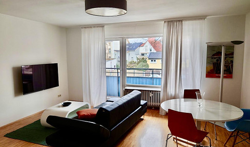 Fully furnished, tasteful 2-room apartment in Frankfurt Niederrad