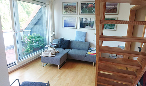 Zentrale Maisonette-Wohnung mit Dachterrasse und Gerage