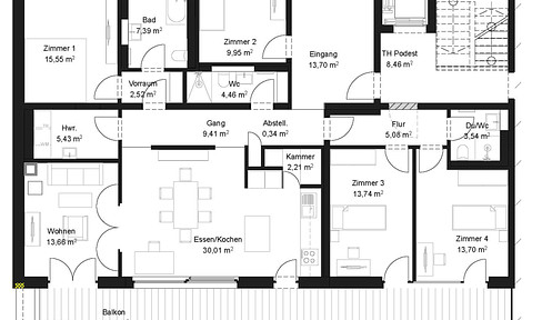 169 m2 Neubauwohnung KN-Paradies