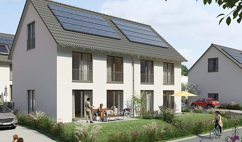 New build! 6 modern semi-detached houses! Planned in a sunny location! KfW eligible! Incl. PV system and much more.