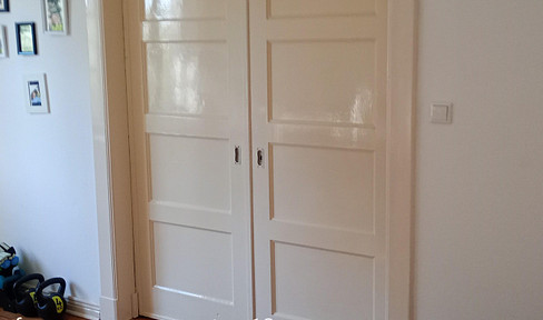 Apartment in a secluded location with a large private garden area.
