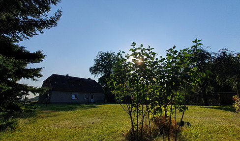 Farmhouse close to town approx. 4000m² plot, garages detached house farm near Pinnow Schwerin