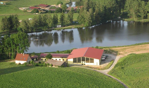 Riding facility by the lake