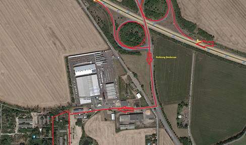 Commercial property with 20000 m² on the A14 for sale