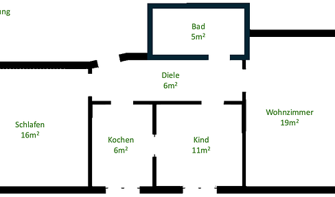 3 Zimmer Wohnung zu vermieten