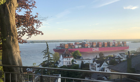 Möbliertes Wohnen auf Zeit mit sensationellem Elbe Weitblick!