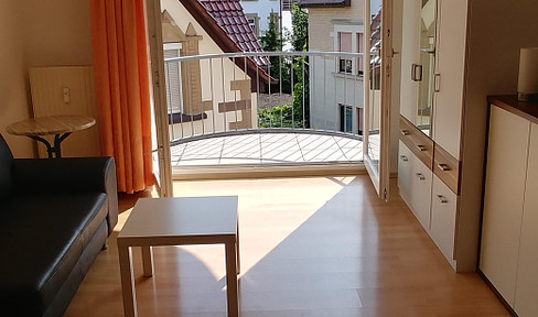 Exclusive fully furnished 1.5 room apartment with balcony in Heilbronn East