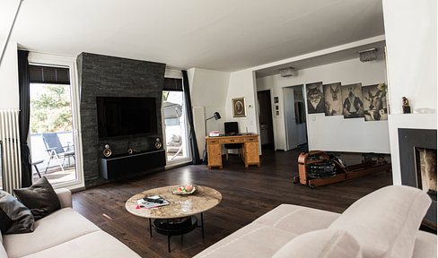 Villa floor in the attic of an art nouveau villa