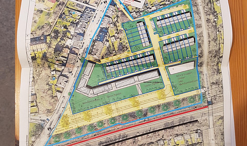 Baugrundstück 2300m² für Bauvorhaben 3950m² Bruttofläche