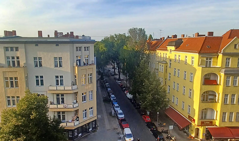 above the rooftops of Berlin