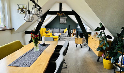 Unique 4-room attic apartment with balcony