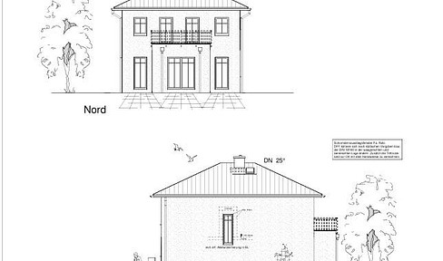 Detached house Eichwalde new build garden near lake 2 min design option