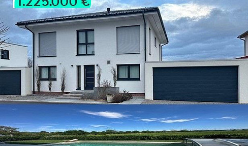 Town villa with pool and alpine view, in a quiet, attractive and dreamlike location in Markdorf