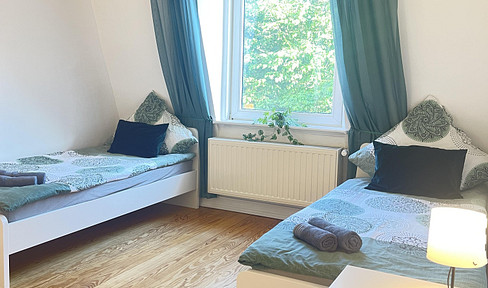 Möblierte Mitarbeiterwohnung Hamburg | 3 Schlafzimmer | Bis 5 Personen | All Inclusive