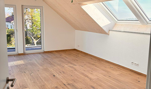 Light-flooded 2-room attic apartment in Öpfingen. First occupancy after renovation!