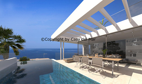 Exclusive newly built villa in second sea line in El Toro