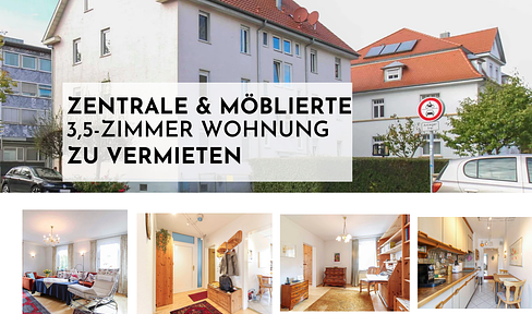 Provisionsfreie, zentrale & möblierte 3,5 Zimmer-Wohnung