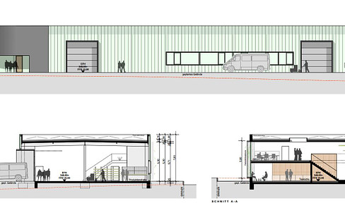 Office and production space in modern architectural building - commission-free without estate agent