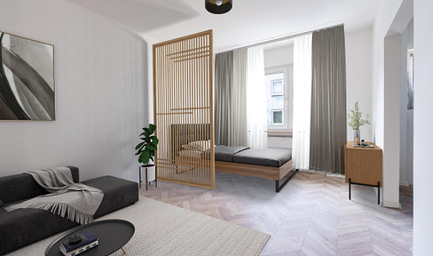 Charming 1.5-room apartment in Bochum Ehrenfeld - Furnished for rent