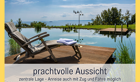 Garden oasis with its own plot - high-yield vacation apartment with first row Baltic Sea view