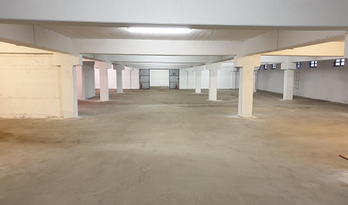 Underground parking space 220 m² +storage room 100 m² for versatile use