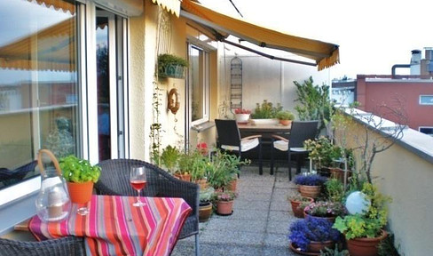 Tolle 2-Zimmer-Wohnung mit traumhafter Dachterrasse