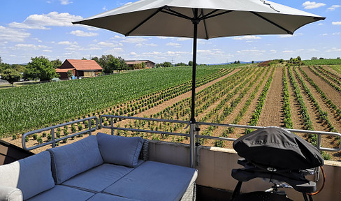 Sonnige 2-Zimmer Wohnung mit schönem Südbalkon mit Aussicht