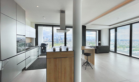 Luxus Pur- 4Zi Penthouse mit Skyline Blick