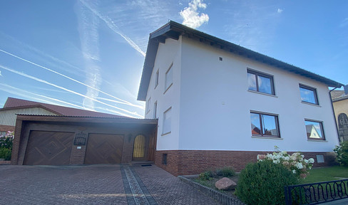 Apartment building with outbuildings, large courtyard & garden