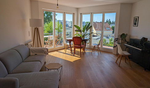 Helle 3Zimmerwohnung mit großem Balkon und Blick ins Grüne