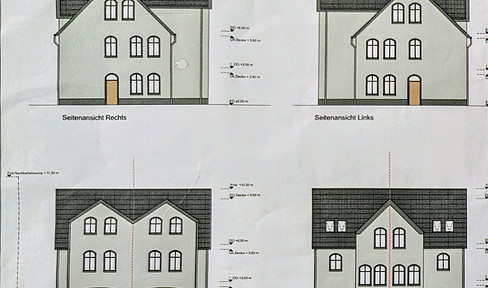 Building plot for two house halves