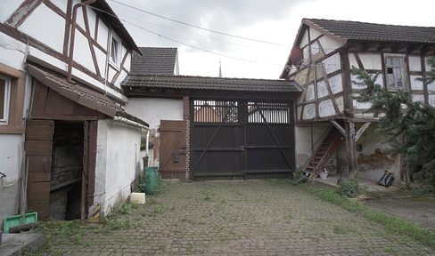 Sanierungsbedürftige Hofreite Babenhausen-Langstadt, z.B. Mehrgenerationen-Wohnen, Wohnen + Arbeiten