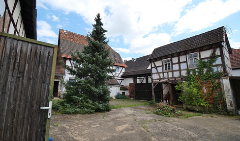 Babenhausen-Langstadt farmstead in need of renovation, e.g. multi-generational living, living + working