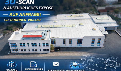 Industrie-/Logistikstandort mit Büro- und Sozialflächen| 6.000 € Kalt| 3,83 €/m² | 3D-Scan