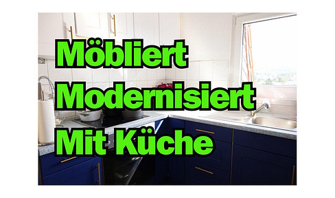 Furnished & modern with kitchen, washing machine and TV