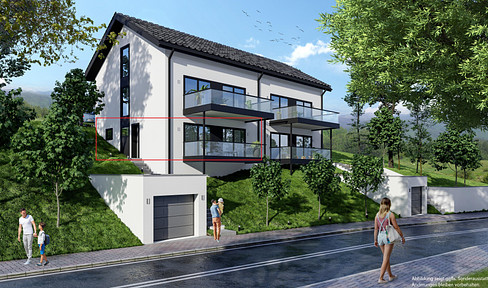 Great new-build apartment KFW 40 in Neunkirchen-Seelscheid