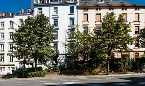 79.54sqm rental apartment in Sachsenhausen, ground floor with mini-garden, private entrance