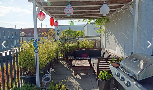 Traumhafte 2,5 Zimmer Maisonette Dachterrassen Wohnung im hippen Giesing