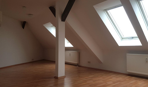 Bright three-room attic apartment suitable for shared accommodation with newly renovated bathroom