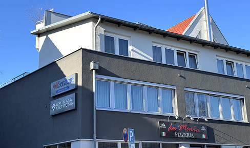 Divisible, modern office unit with balcony and underground parking spaces