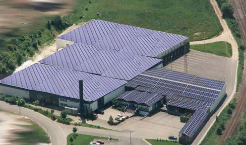 1000 square meters of warehouse and production space in an industrial area, located near Saarbrücken, at a price of €2.75 per square meter. (Optional offices available).