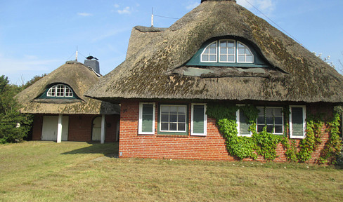 Thatched roof house with North Sea view