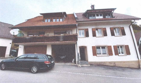 Residential building with garages