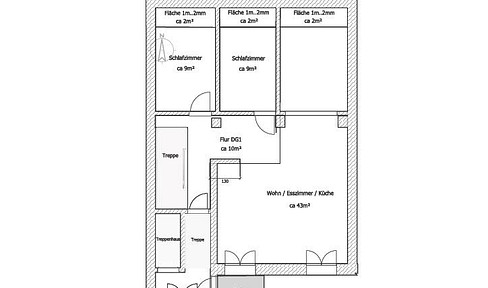 Schöne Dachgeschosswohnung im Briller Viertel