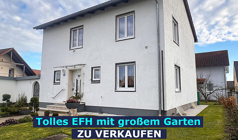 PROVISIONSFREI - Freistehendes Einfamilienhaus mit Doppelgarage und großem Garten