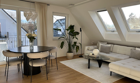 furnished attic apartment - approx. 90 sqm in Trudering