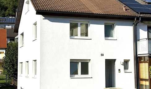 End terraced house and garage