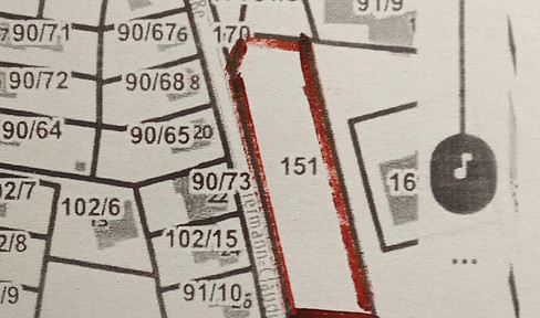 Building plot for EFH DH or terraced house development